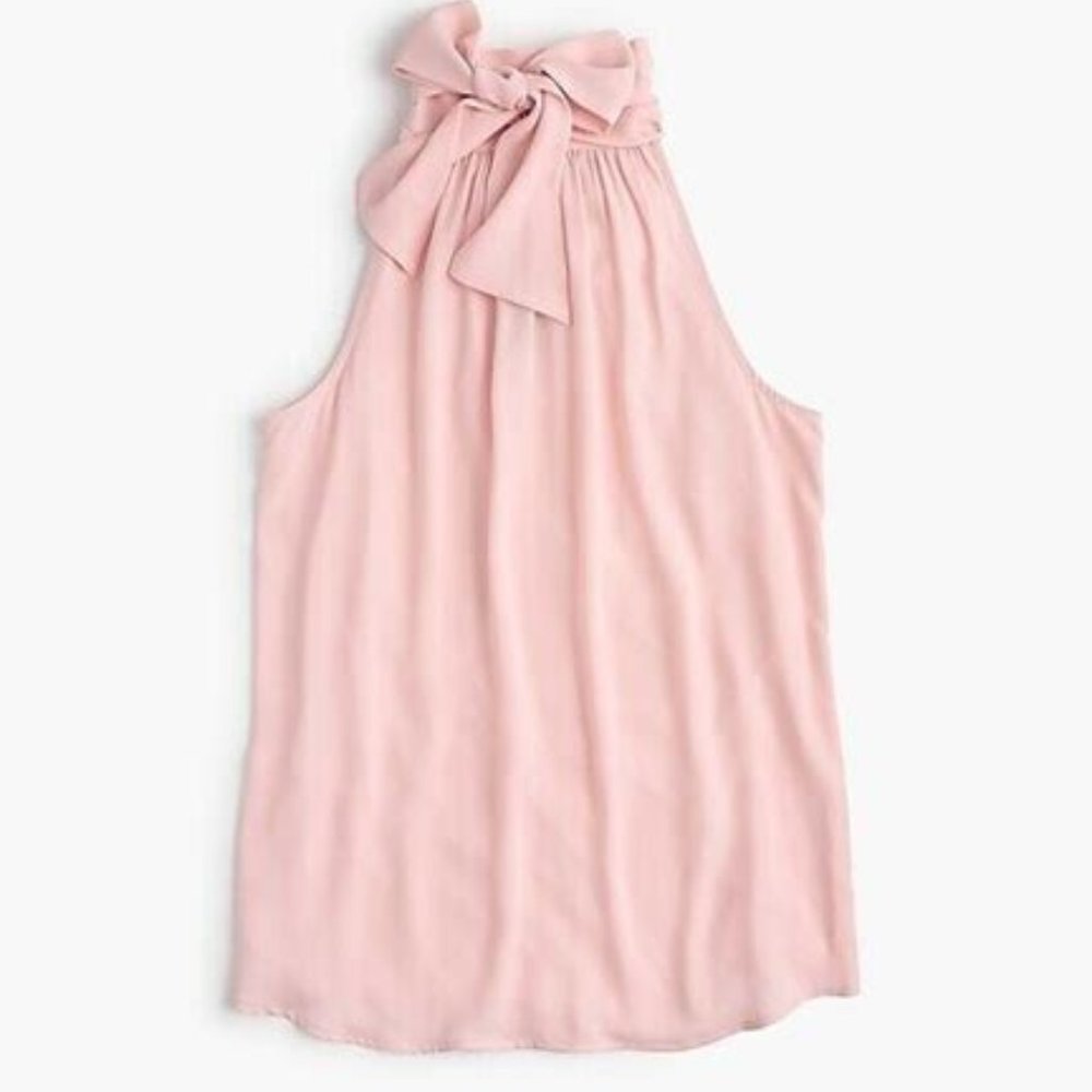 J. Crew Tie-Neck Top - Size 2 - Delicate Petal